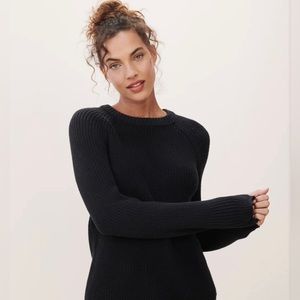 EUC Jenni Kayne Cotton Fisherman Sweater Medium